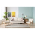 thumbnail image 4 of Bahamas Beige Linen Fabric Sofa and 2 Chairs with 2 Throw Pillows, 4 of 4
