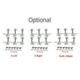 thumbnail image 6 of Aibecy Inline Electric Guitar Tuning Pegs 6 Left Sealed Locking Tuners Chrome Plated Machine Heads 1:18 Compatible with ST Electric Guitar, 6 of 7