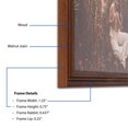 thumbnail image 3 of ArtToFrames 4" x 6" Walnut Picture Frame, 4x6 inch Brown Wood Poster Frame (WOM-4096), 4 Pack, 3 of 8