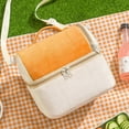 thumbnail image 4 of Insulated Lunch Bag Reusable Lunch Box Cute Toast Leakproof Cooler Food Lunch Tote Bags with Adjustable Shoulder Strap B, 4 of 9