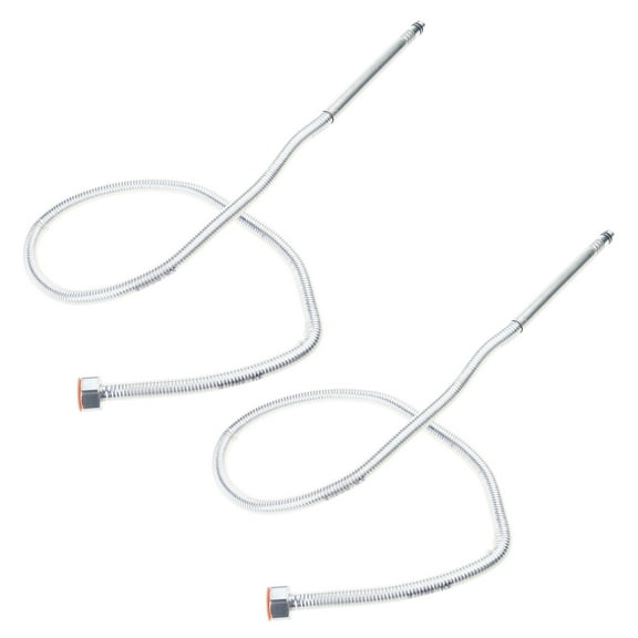 2Pcs Sink Washbasin Water Pipe Faucet Hose Hot and Cold Water Inlet Pipe Stainless Steels Connecting Pipe Easy to Install