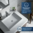 thumbnail image 3 of Karran Usa SQS500PG Sternhagen 23-5/8" Rectangular Quartz Composite Vessel Bathroom Sink -, 3 of 6