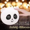 thumbnail image 4 of Luz de noche de panda, linda luz de noche de animal para niños, luces LED de 7 colores que cambian, luz de noche de oso de silicona para habitación de bebé, regalos de cumpleaños infantiles, decoracio, 4 of 5