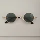 thumbnail image 5 of Gafas de sol de lujo para niños y niñas, gafas de sol con espejo redondo estilo príncipe heredero retro a la moda para niños, 5 of 5