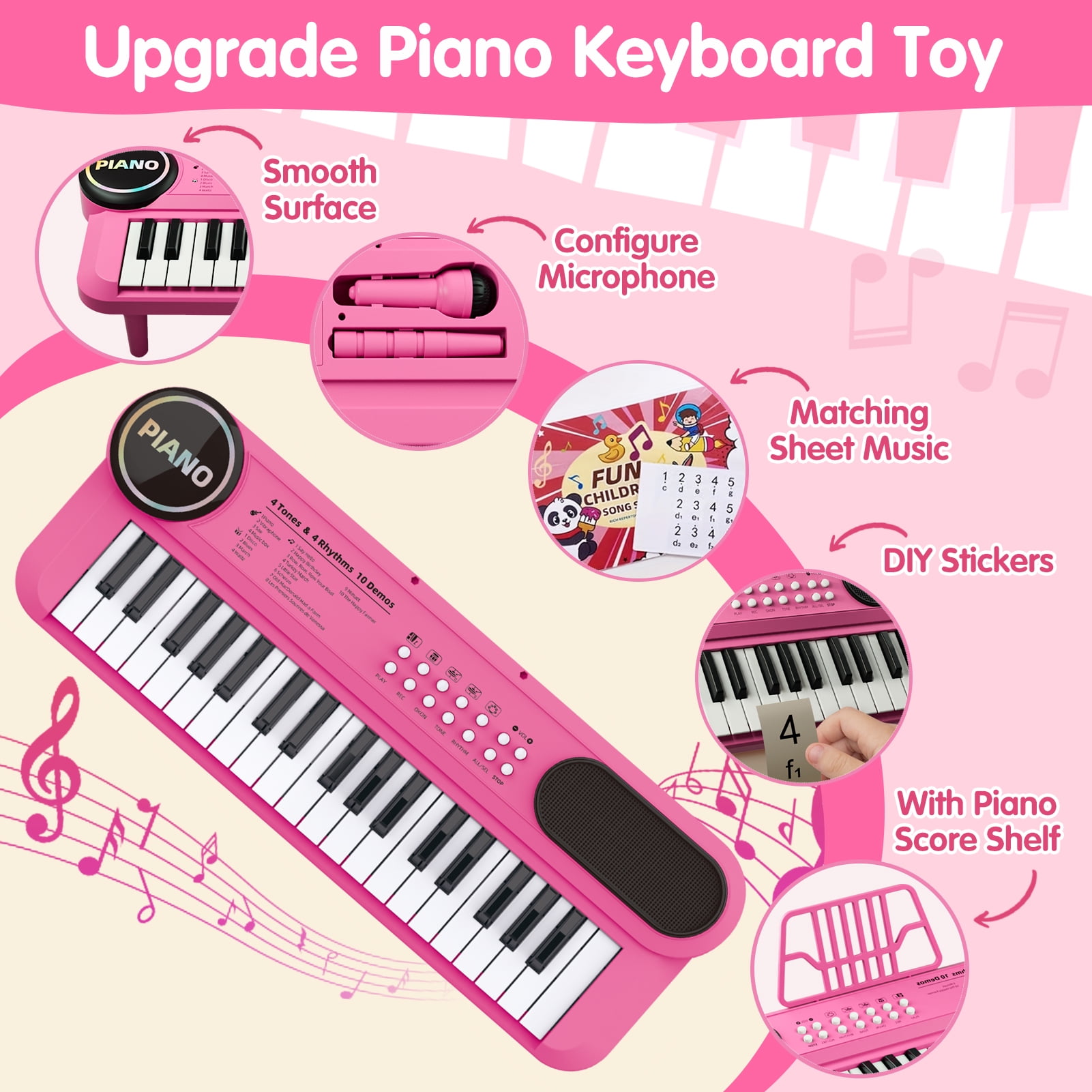 Year Old Boy Gifts Conomus Piano Keyboard Toy For Kids-1