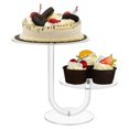 thumbnail image 5 of 2 Tier Cupcake Display Stand Round Acrylic Cake Shelf DIY Candy Dessert Tower Rack Wedding Party Cake Decorating Tool, 5 of 5
