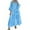 Blue, variant on Dress for Women Summer And Autumn French V Neck Flared Sleeves Lace Openwork Long Dress for Women Summer Vacation Sun Dress