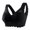 Black, variant on Xijirk Women V Neck Mesh Lace Bralette Wireless Soft Padded Wide Straps Breathable Comfort Everyday Bra,Black,4XL