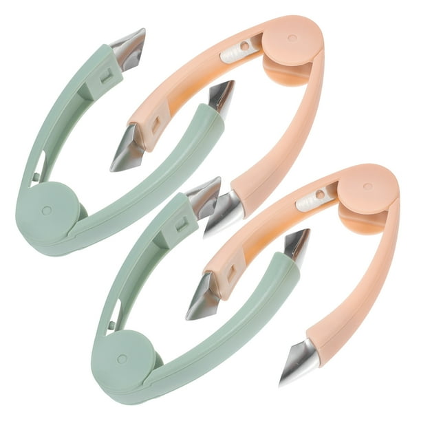 Juego de Herramientas multifuncionales para quitar ojos de piña, utensilio para quitar tallos de fresa, Corer de frutas de acero inoxidable para Cocina, 4 Uds.