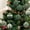 1144#Light Green, variant on 6 Pcs Flocked Christmas Ball Ornaments 3.15 in, Velvet Tree Baubles Set with Hanging Cord for Holiday Decor