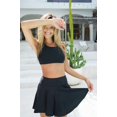 thumbnail image 3 of Calypsa Women's and Women's Plus High Waisted Flowy Swim Skirt With Shorts, 3 of 10