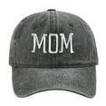 thumbnail image 3 of HNMKIU MOM Embroidered Baseball Cap Style Adjustable Dad Hat For Women Men Army Green,One Size, 3 of 3