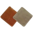 thumbnail image 3 of Miangastore Billiard Cloth Tool Coffee Brown Surface Velvet Rough Leather 2Set 3.7x3.7in, 3 of 9