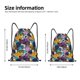 thumbnail image 2 of Fotbe Retro Panther Bolsa Mochila con Cordón Estampada, Bolsa de Gimnasio Deportiva, Bolsa Cinch, Bolsa con Cordón para Hombres y Mujeres-Medium, 2 of 6