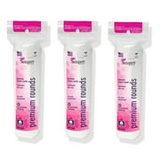 Swisspers Hypoallergenic 100% Cotton Rounds - 100 Beauty Rounds - 3 Pack