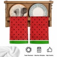 thumbnail image 5 of Watermelon Kitchen Towels Set of 1, Black Polka Dots Green Summer Fruits Absorbent Dish Towels for Kitchen, Microfiber Hand Towel, Quick Drying Tea Towel for Cleaning Decorative Dishcloths, 5 of 7