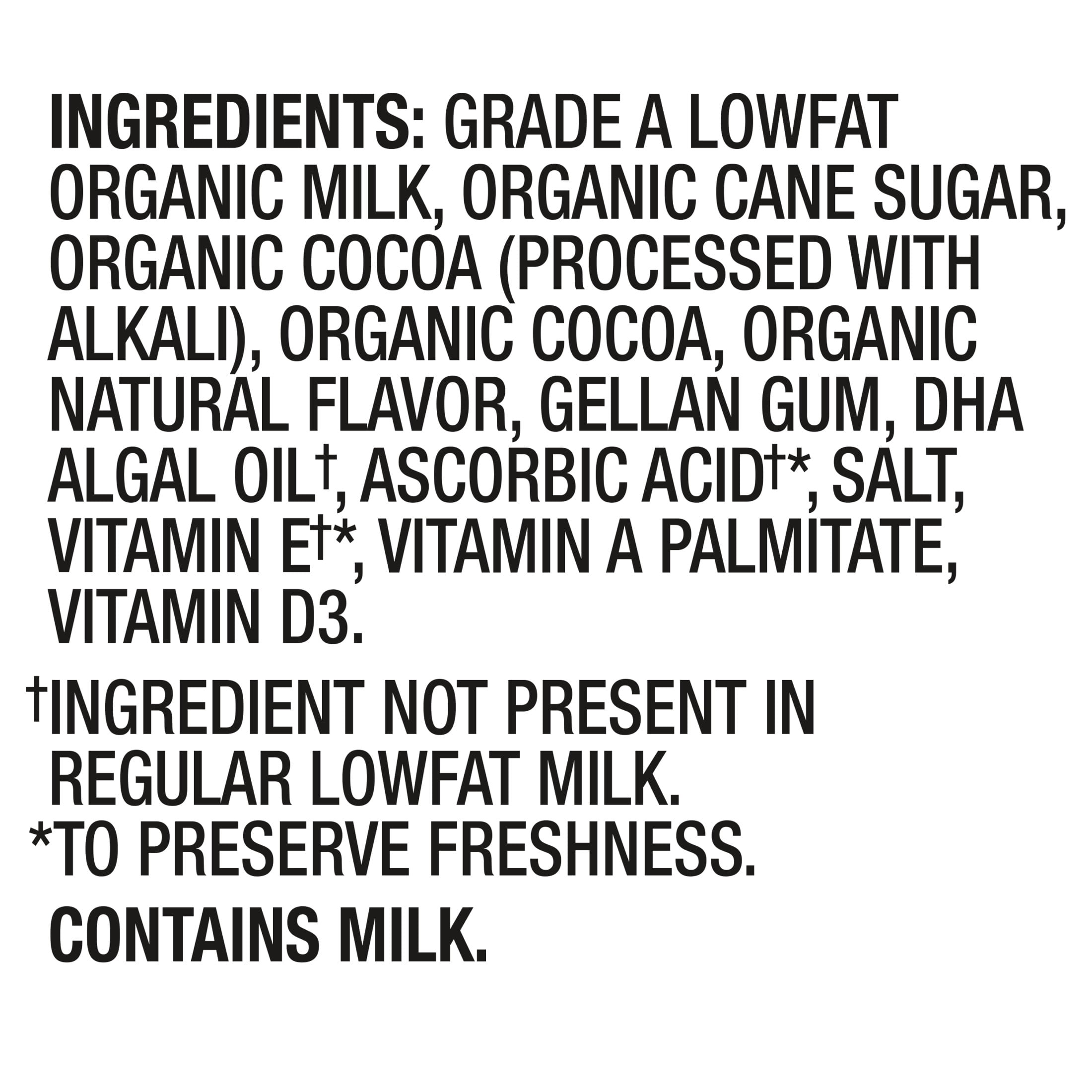 Horizon Organic Shelf Stable 1% Lowfat DHA Omega-3 Chocolate Milk Boxes, 8 fl oz, 6 Count