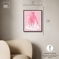 thumbnail image 5 of Pink Dress and Bow Canvas Fashion Prints by Art Remedy, Black Frame, 16" x 24", 5 of 7