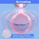 thumbnail image 3 of Denture Case,Leak Proof Denture Bath Cup for Travel, Pink, 3 of 5