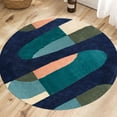 thumbnail image 6 of Teppich Homes Handmade Blue Tufted Area Rug 14x14 - Soft Wool Carpet for Bedroom and Living Room Décor, 6 of 8