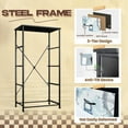 thumbnail image 4 of 4 Drawer Vertical Storage Dresser Hand drawn anchors compass for textiles prints with Wood Top Fabric Pull Drawers, 4 of 8