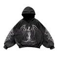 thumbnail image 3 of MHFRRA Sudaderas y Sudaderas para Hombre, Sudaderas Casuales, Sudaderas Unisex, Ropa de Calle Cómoda, Suéter de Forro Suave con Diseño de Estampado Elegante Negro, 3 of 3