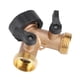 thumbnail image 3 of Conector de manguera, adaptador de grifo de agua de latón, conector de manguera en Y, adaptador de grifo de forma de Y, mayor durabilidad, 3 of 10