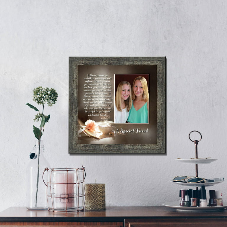 Best Friend Gifts, Birthday Gift for Best Friend, Friendship Gift for  Women, Thank You Gifts for Friends, Thinking of You Gifts for Friends Going  Away, A Special Friendship Picture Frame, 5003BW 