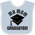 thumbnail image 3 of Inktastic My Mom Graduated Boys or Girls Baby Bib, 3 of 4