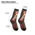 thumbnail image 2 of Fuzoiu Haired White Horse Print Kids Socks For Boys Girls,Grip Crew Socks with Non Slip,Lightweight Stretch Crew Socks,Toddlers Crew Boot Socks, 2 of 5
