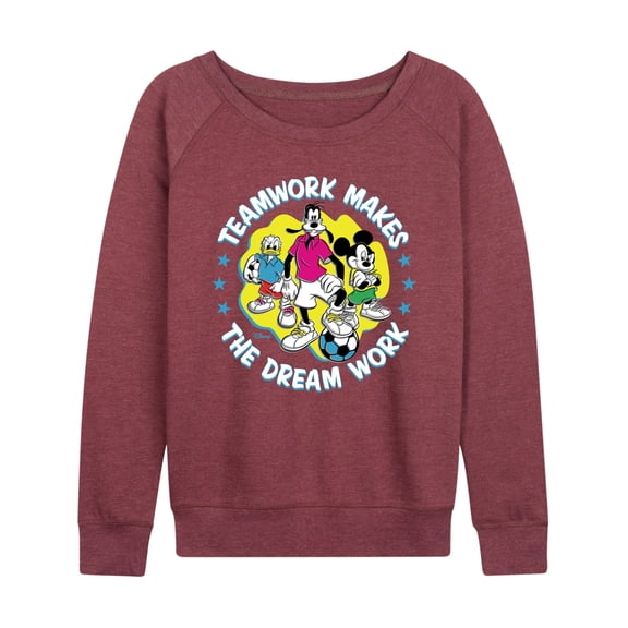 Disney - Teamwork Group - Women's Lightweight French Terry Long Sleeve Shirt