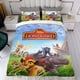 thumbnail image 4 of Guardia del León Conjunto de sábanas temático, trío de piezas, cómodo y amigable con la piel, diseño único, regalo de decoración para el hogar para familiares, amigos y fans, 90 cm * 190 cm, 4 of 6