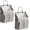 1-all Grey, variant on 2pcs Wall Hanging Storage Bag, Small Door Closet Linen Fabric Pockets Organizer, Waterproof Multi Functional for Living Room Bedroom Bathroom Kitchen RV Camper with Hooks Pattern Whtie