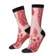thumbnail image 1 of Fotbe Red Meat Calcetas Largas con Estampado para Hombre y Mujer – Calcetas de Compresión Transpirables y Elásticas, Viajar y Uso Diario Talla 5-11, 1 of 6