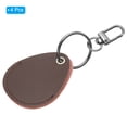 thumbnail image 3 of Uxcell Leather Key Fob, 4 Pack Leather Key Fobs DIY Keychain Holder for Home Office Keys, Brown, 3 of 6