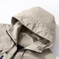 thumbnail image 5 of Mens Rain Jacket Raincoat Waterproof Windproof Lightweight Windbreaker Casual Loose Athletic Hooded Jacket For Hiking Camping Mountaineering, 5 of 9