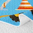 thumbnail image 5 of Castle Fairy Cartoon Construction Truck Twin Quilt Set,Cute Excavator Vehicle Twin Coverlet Set for Bedroom,Bright Blue, 5 of 7