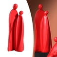 thumbnail image 3 of Escultura abstracta elegante de familia humana, adorno, estatua, decoración de mesa para gabinete Red_A, 3 of 9
