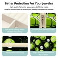 thumbnail image 3 of Tennis Travel Portable Square Jewelry Box Organizer Earring Necklace Bracelet Holder Decorative Display Case Stand Storage Box, 3 of 6