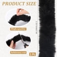 thumbnail image 2 of Faux Suede 1 pc Faux Fur Chenille Stick Fabric Roll for Christmas Tree Decor or Wreath Bows Craft Black 2000x2mm, 2 of 9