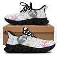 thumbnail image 1 of Yikeluo Zapatos de plataforma con estampado de gato para mujer, calzado de malla con cordones, cómodos, con plataforma, 1 of 6