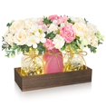 thumbnail image 1 of Centro de mesa para decoración de mesa, rosas artificiales BLEUM CADE, 1 of 8