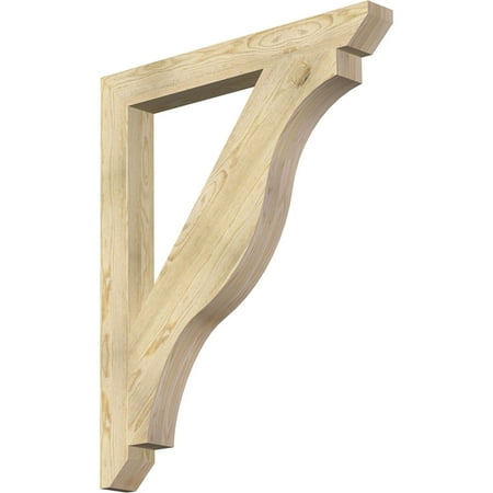 

Ekena Millwork 4 W x 36 D x 44 H Funston Slat Rough Sawn Bracket Douglas Fir