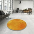 thumbnail image 3 of Ahgly Company Indoor Rectangle Patterned Neon Orange Area Rugs, 5' x 8', 3 of 6