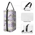 thumbnail image 5 of Uemuo Lavender Flowers Pattern Portable Toiletry Bags with Handle, Waterproof travel Make up Bags for Women, Large Capacity Travel Cosmetic Bags, 5 of 9