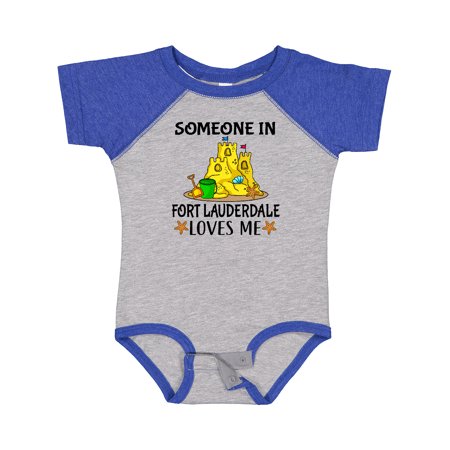 

Inktastic Someone in Fort Lauderdale Florida Loves Me Gift Baby Boy or Baby Girl Bodysuit