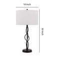 thumbnail image 5 of Lámpara de mesa redonda de tela Lamp Benzara, 41 x 41 x 76 cm, 5 of 5