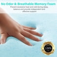 thumbnail image 5 of Memory Foam Mattress Topper Full-Gel Cooling Foam Mattress Topper with Ventilated Washable Fiber Cover,CertiPUR-US Certified-2 Inch…, 5 of 7