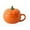 Orange, variant on Thanksgiving Day Cute Ceramic Pumpkin Tableware Household Pumpkin Bowl With Lid Microwaveable Halloween Pumpkin Bowl