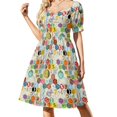thumbnail image 1 of ¡MA! Vestido de manga corta para mujer, elegante, holgado, de noche., 1 of 7